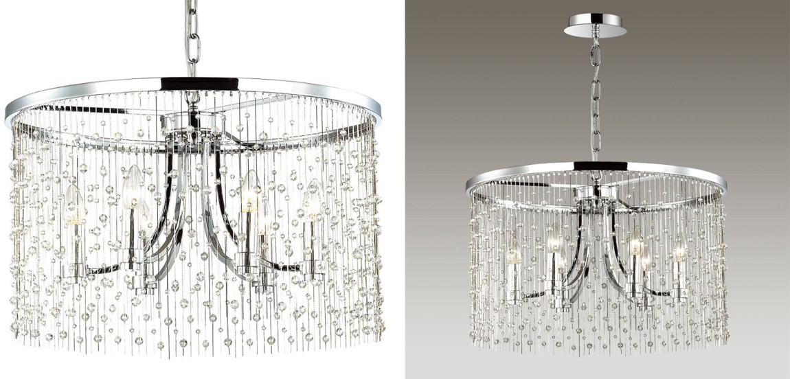 Люстра Hailstorm Rain Chandelier chrome