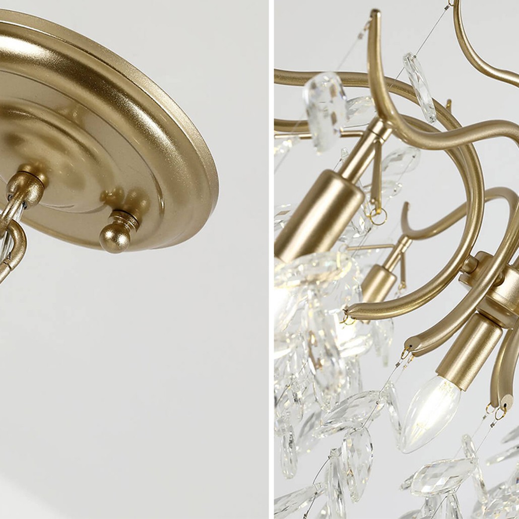 Люстра Hanging Crystal Leaves Chandelier 83