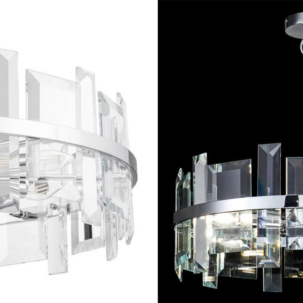 Люстра Harlow Crystal Round Chandelier chrome 7