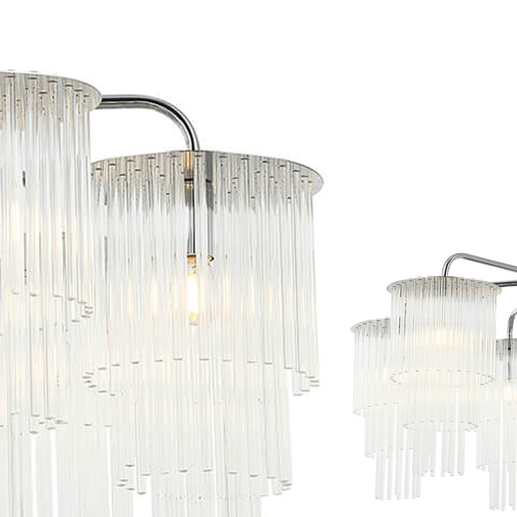 Люстра Harrison Chandelier chrome 6 lamp