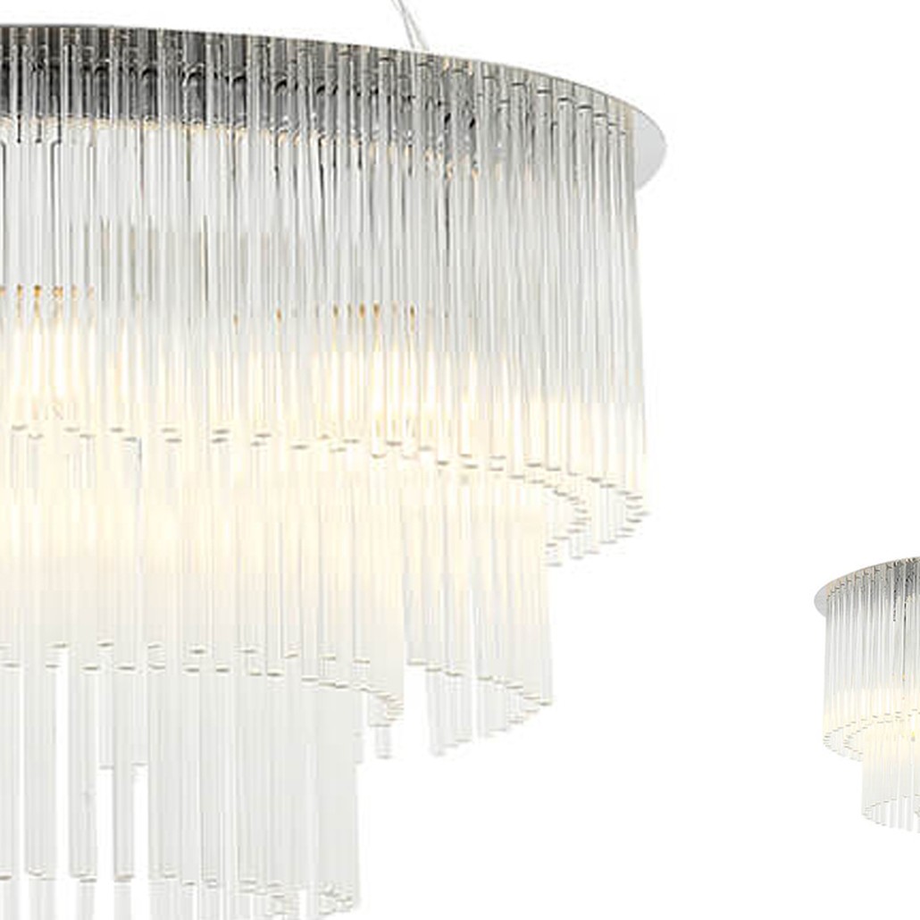 Люстра Harrison Chandelier chrome 9 lamp