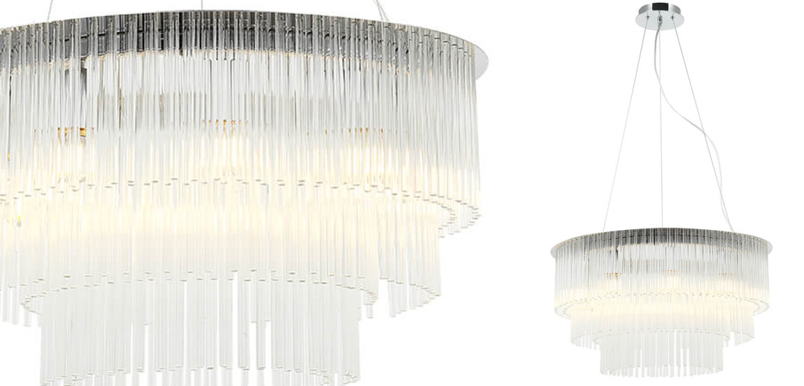 Люстра Harrison Chandelier chrome 9 lamp