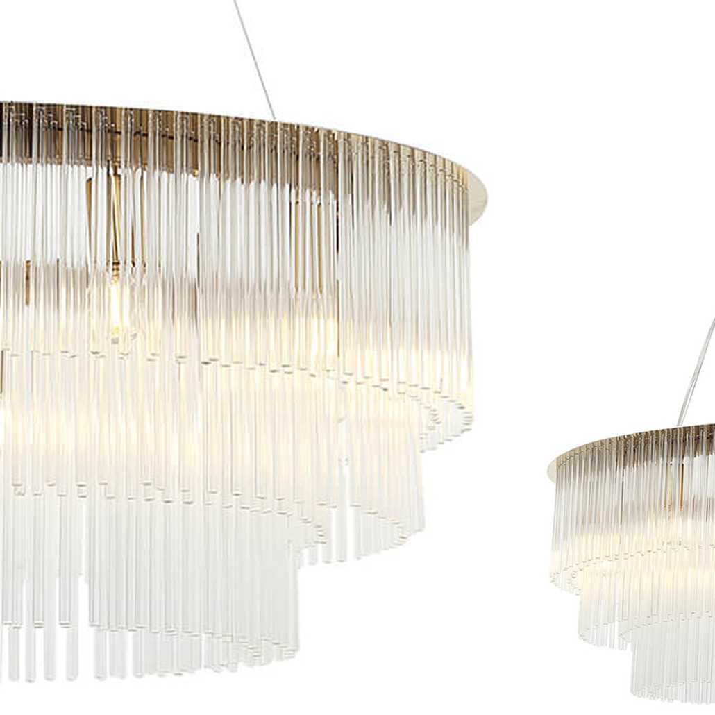 Люстра Harrison Chandelier gold 12 lamp
