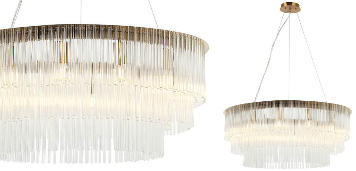 Люстра Harrison Chandelier gold 12 lamp