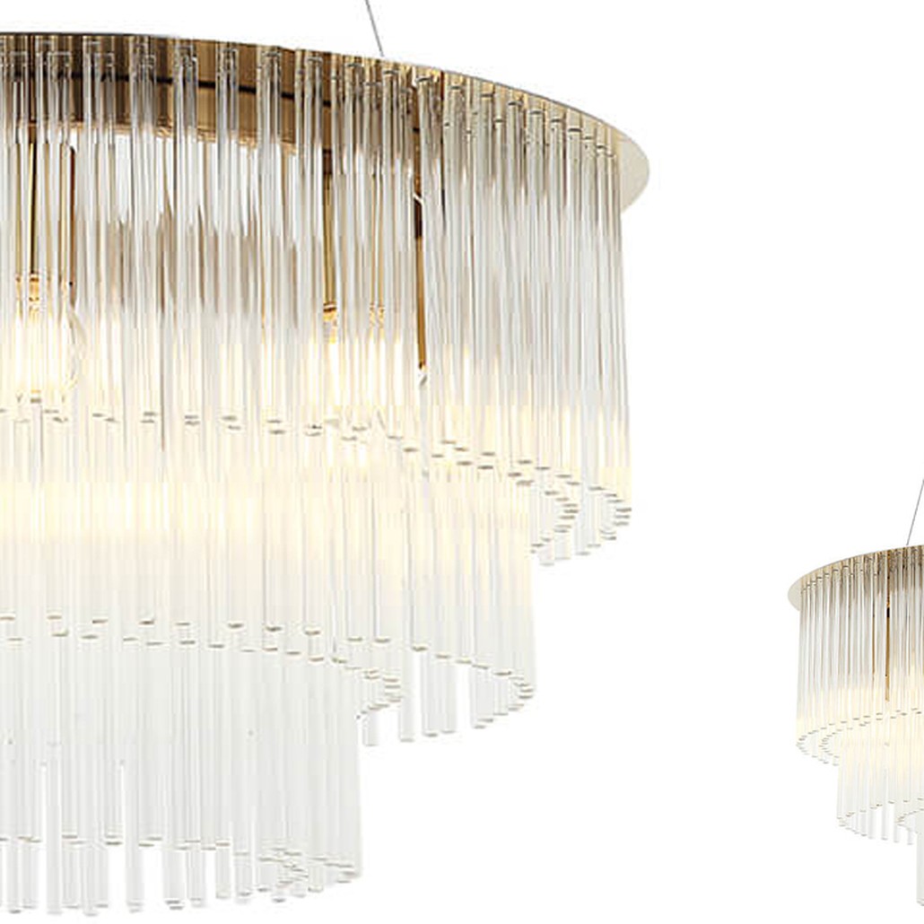 Люстра Harrison Chandelier gold 9 lamp