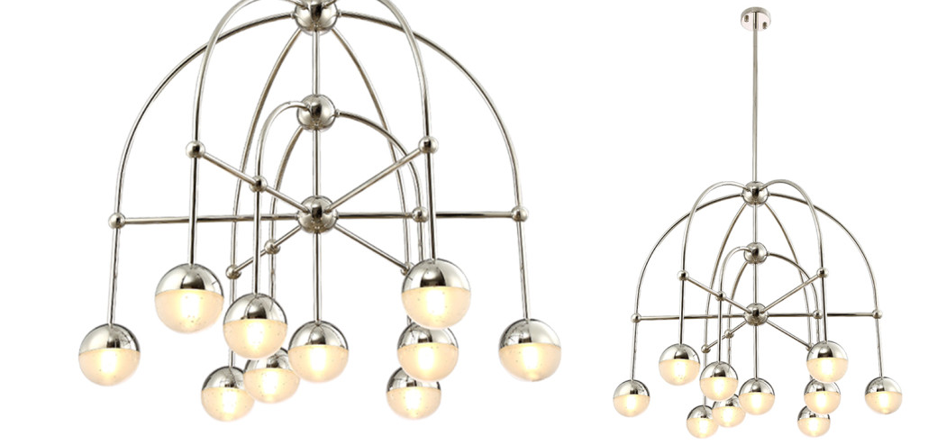 Люстра Heidy Chrome Chandelier 10