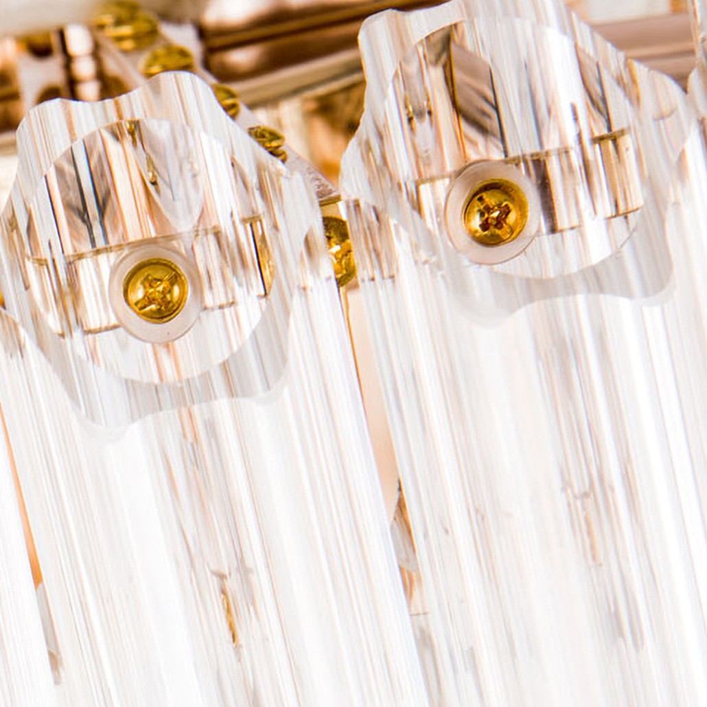 Люстра Hexagon Tube Light Crystal Chandelier