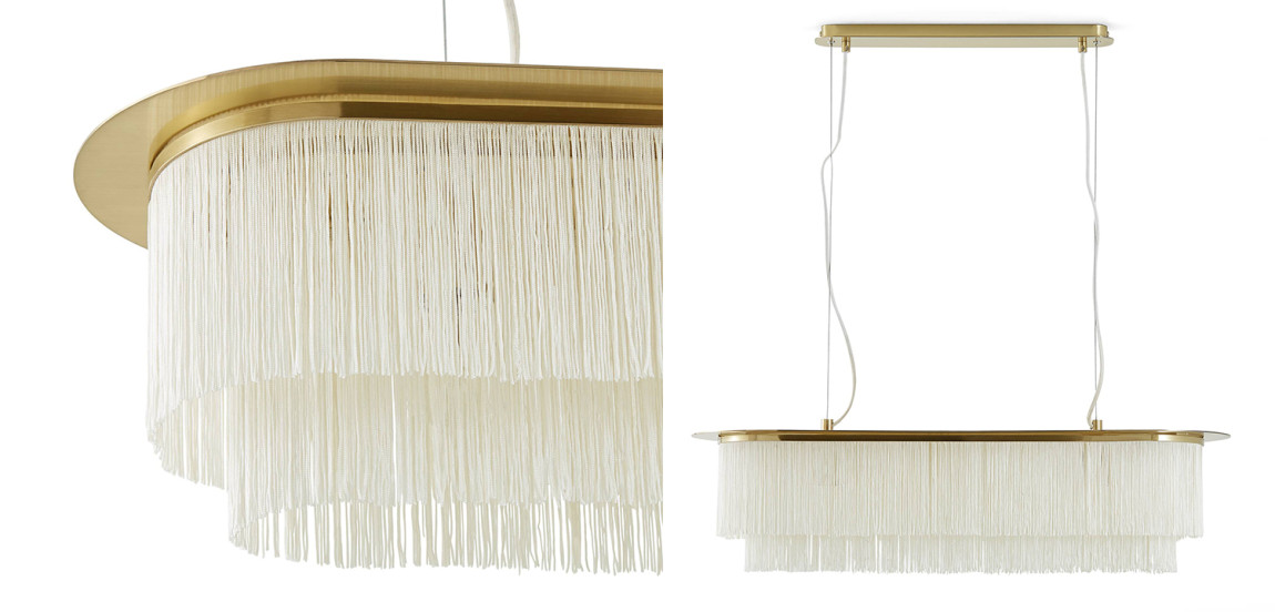 Люстра Houtique Linear Chandelier Cream