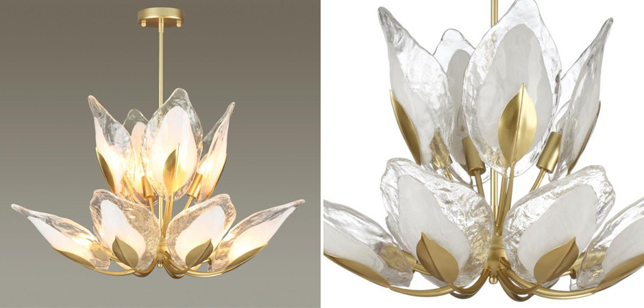 Люстра Ice Leaf на 12 ламп