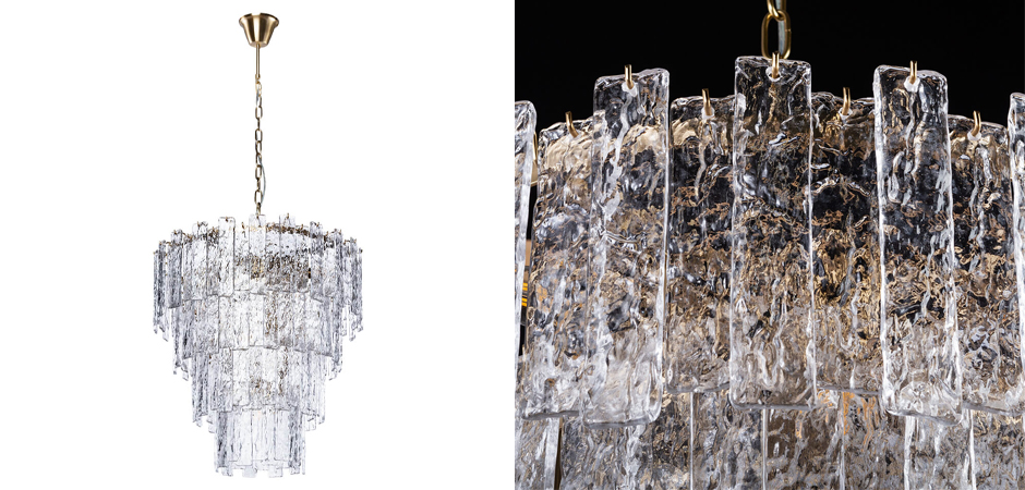 Люстра Iceberg Glass Maxi с Рельефным стеклом