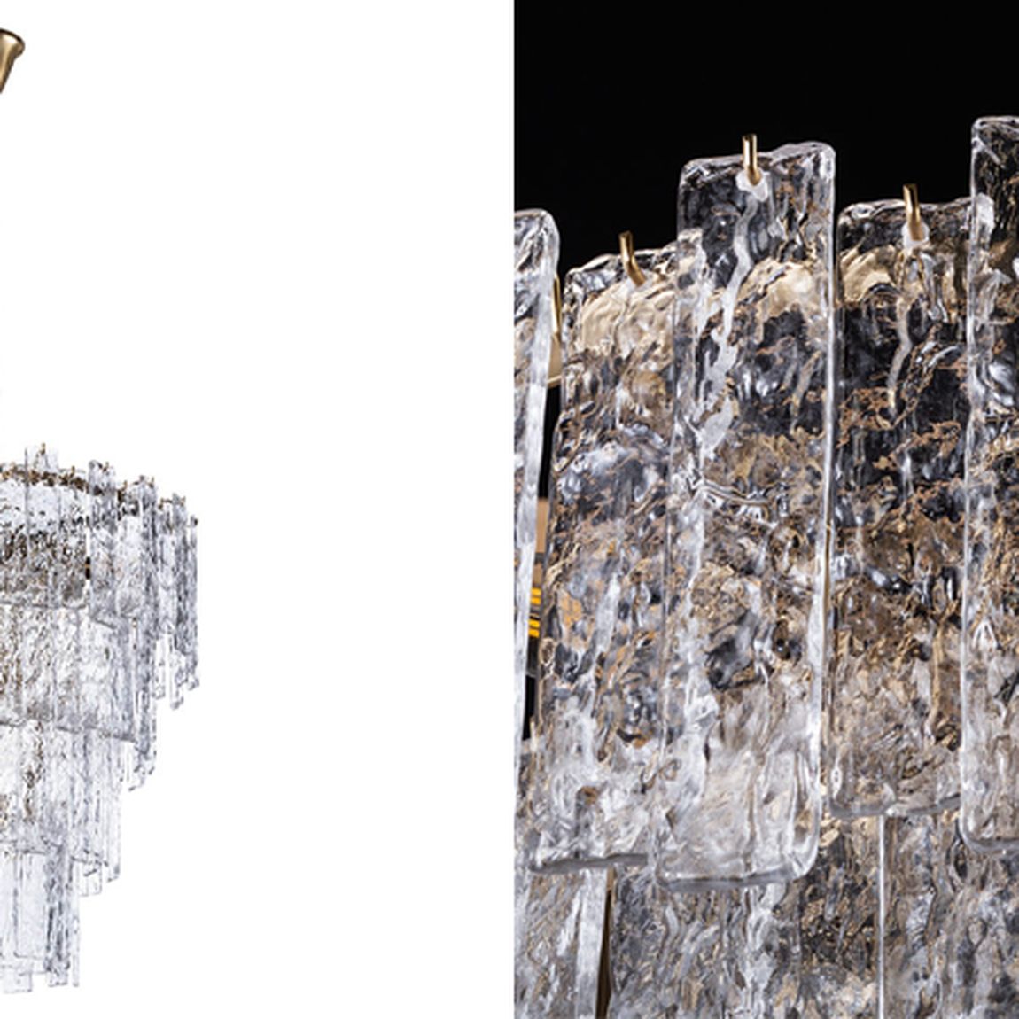 Люстра Iceberg Glass Maxi с Рельефным стеклом