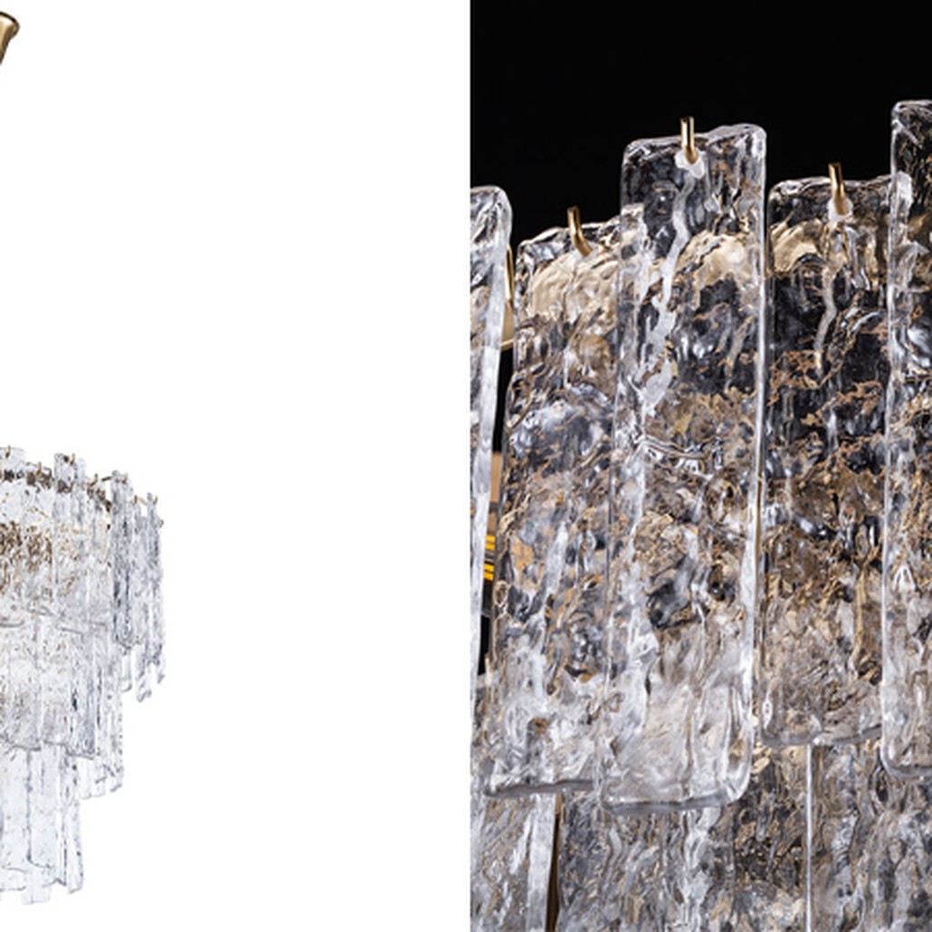 Люстра Iceberg Glass с Рельефным стеклом