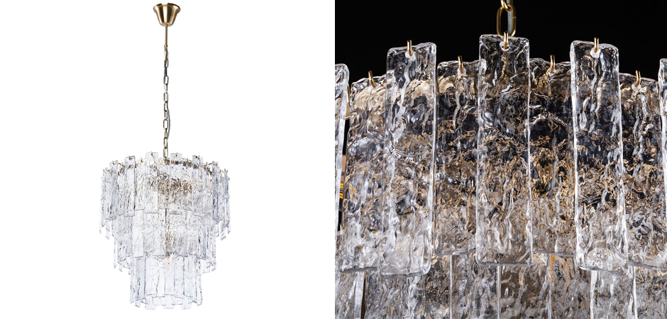 Люстра Iceberg Glass с Рельефным стеклом