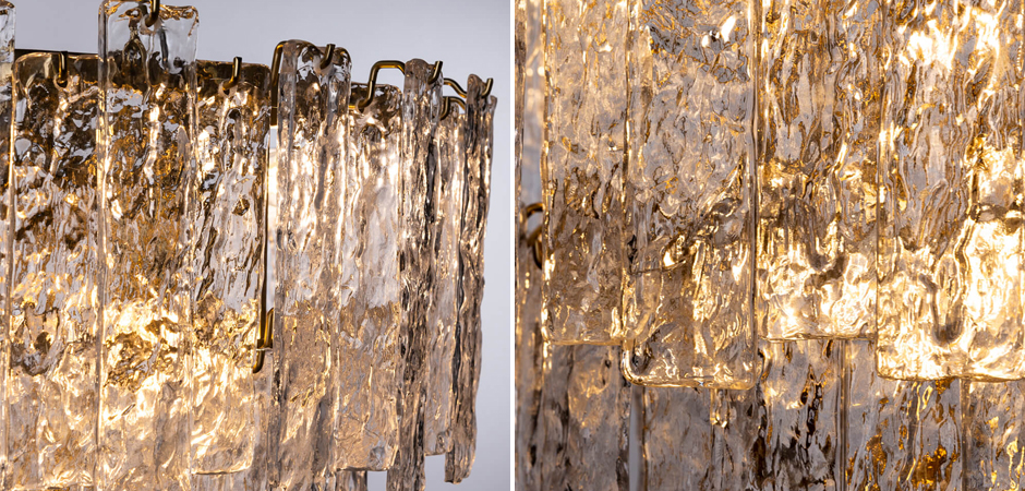 Люстра Iceberg Glass с Рельефным стеклом