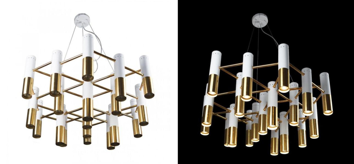 Люстра IKE Delightfull Pendant Белый цвет Диаметр 80 см