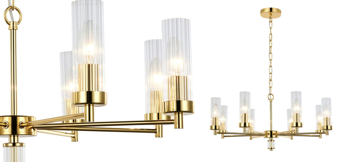 Люстра Jeanette Chandelier Gold 66