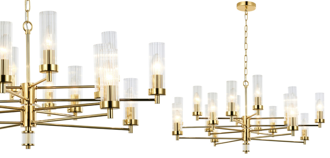 Люстра Jeanette Chandelier Gold 85