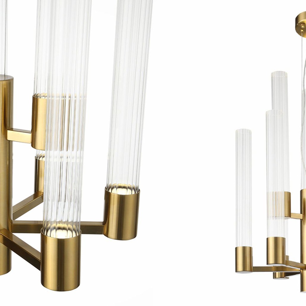 Люстра Jenae Glass Tubes Chandelier 9