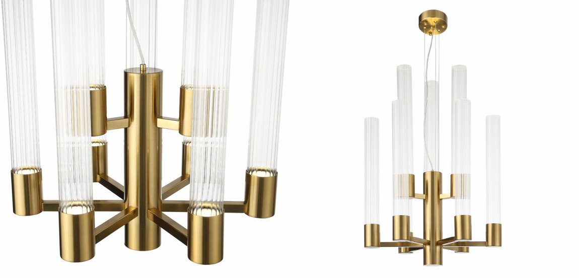 Люстра Jenae Glass Tubes Chandelier 9