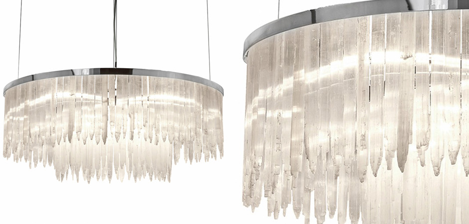 Люстра LAMP SELENITE MINI Nickel Oval