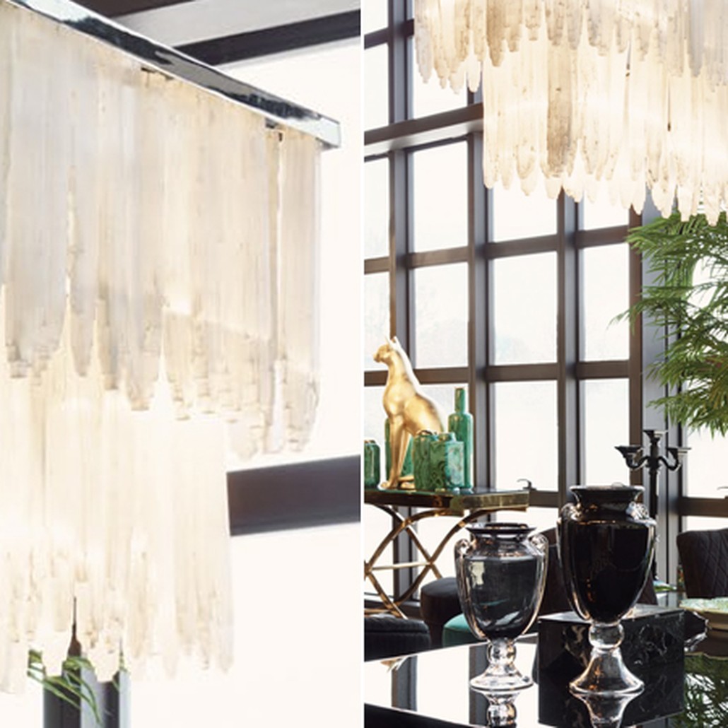 Люстра LAMP SELENITE RECT chromium 130
