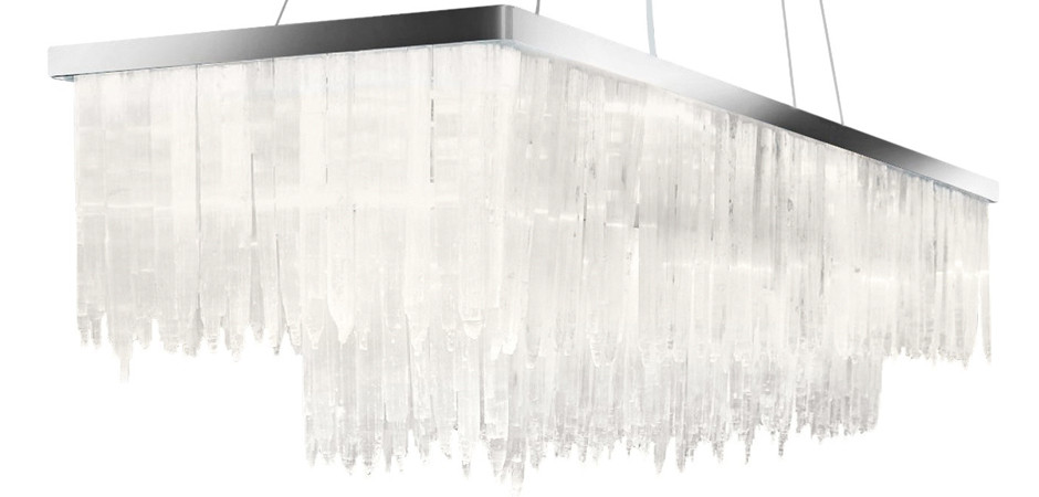Люстра LAMP SELENITE RECT chromium 130