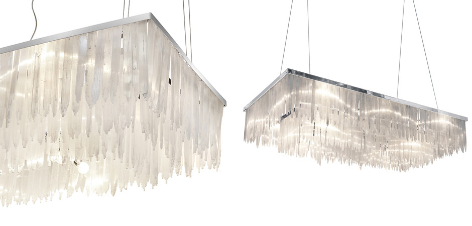 Люстра LAMP SELENITE RECT chromium 160