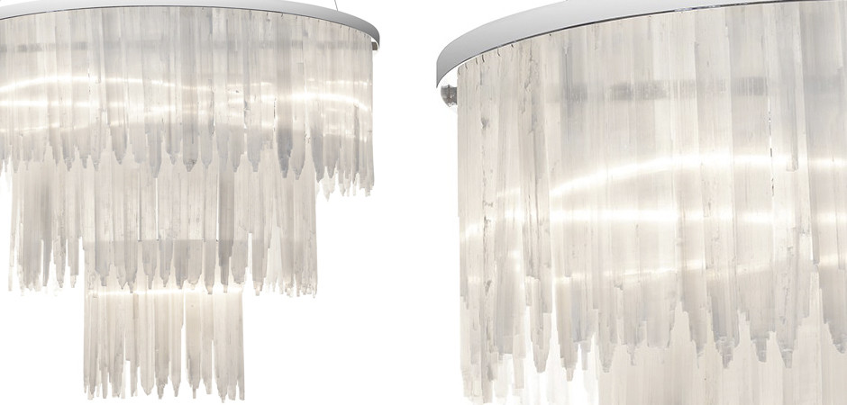 Люстра LAMP SELENITE ROUND chromium 85