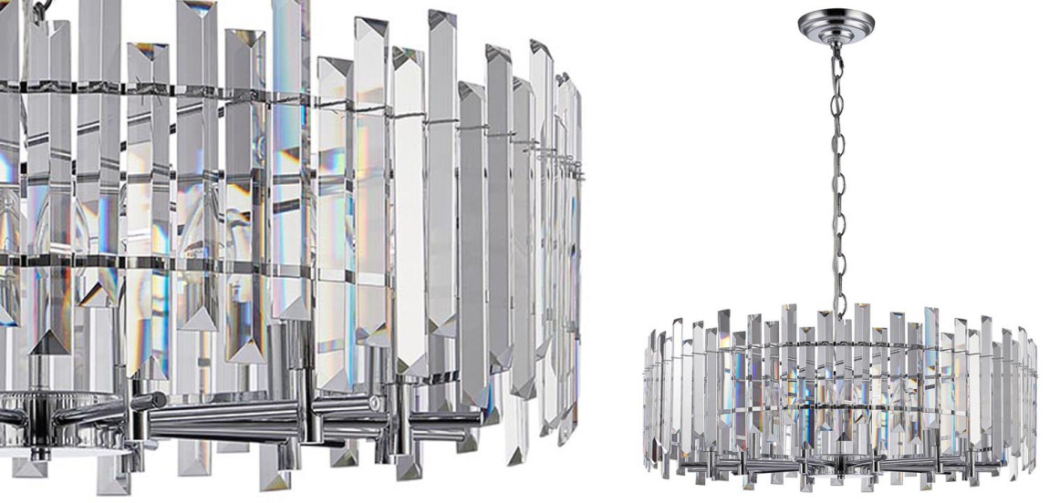 Люстра Langley Chandelier chrome 80