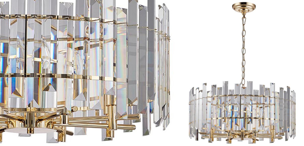 Люстра Langley Chandelier gold 60