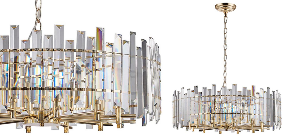 Люстра Langley Chandelier gold 80