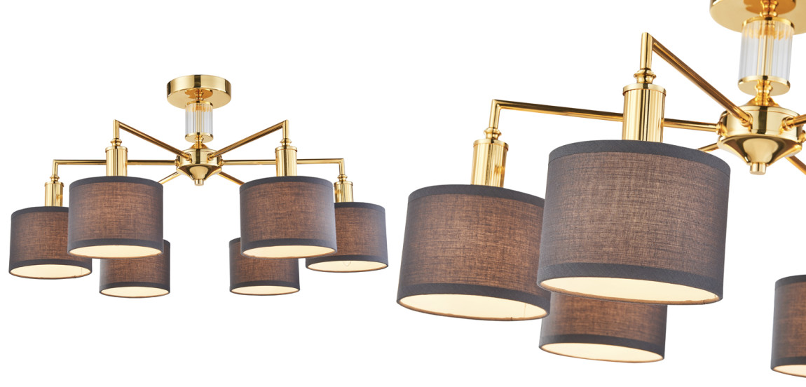 Люстра Laurent Chandelier grey 65