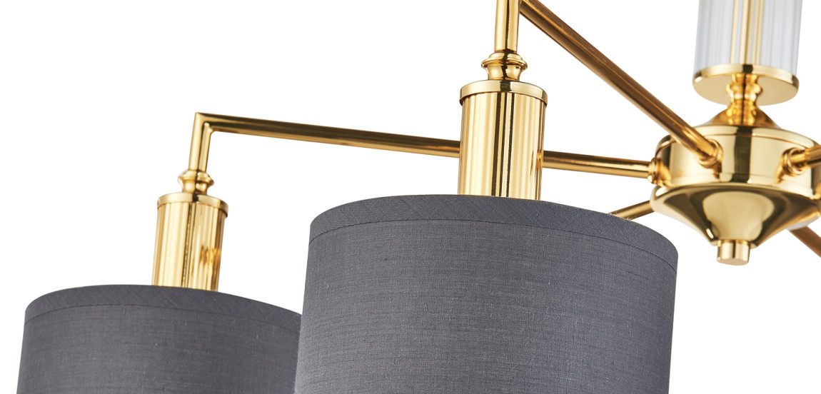 Люстра Laurent Chandelier grey 65