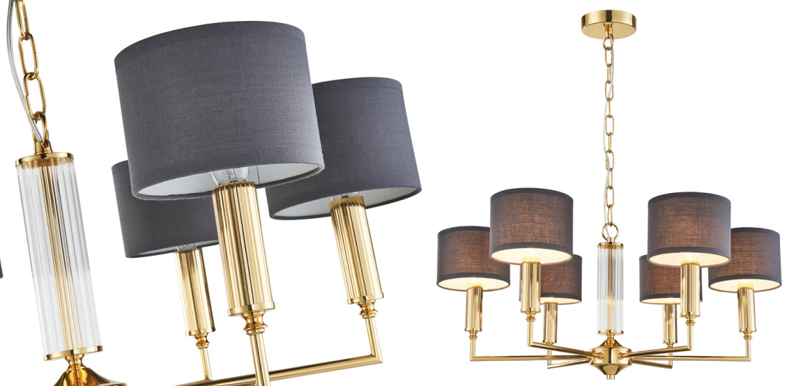 Люстра Laurent Chandelier grey 66