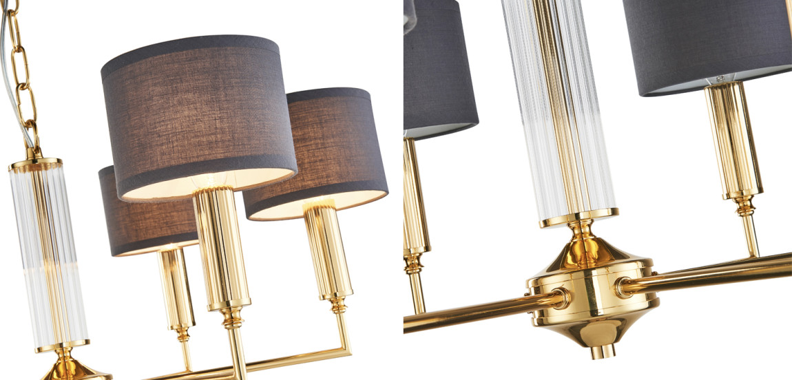 Люстра Laurent Chandelier grey 66