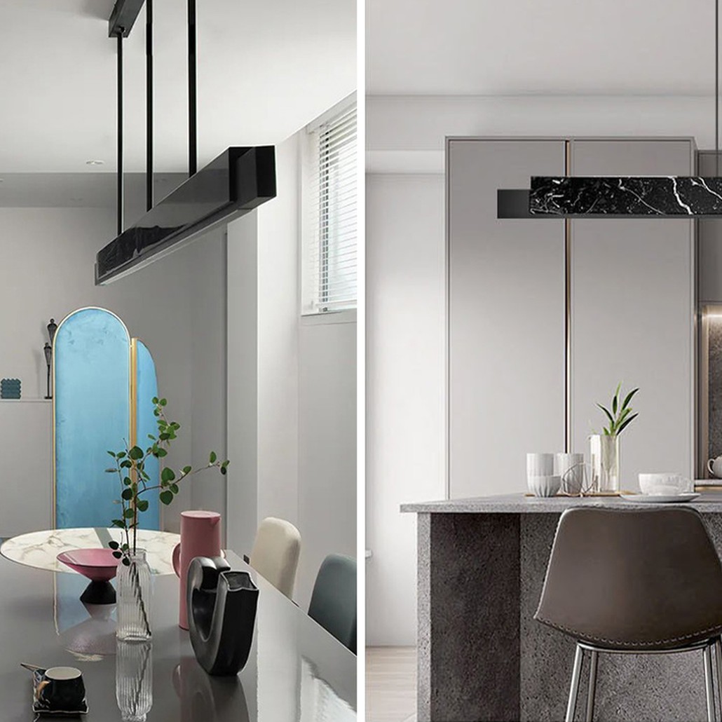Люстра Leonce Marble Linear Chandelier