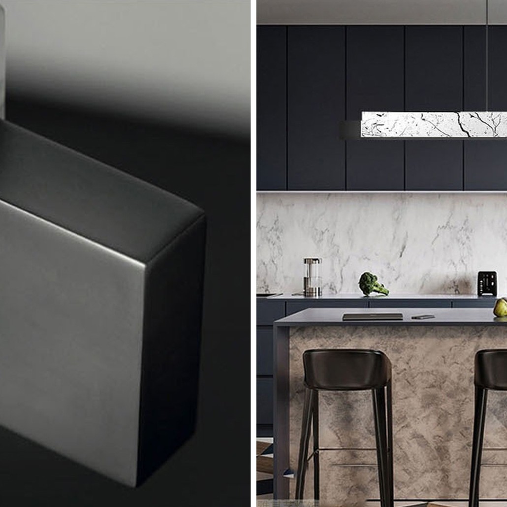 Люстра Leonce Marble Linear Chandelier White