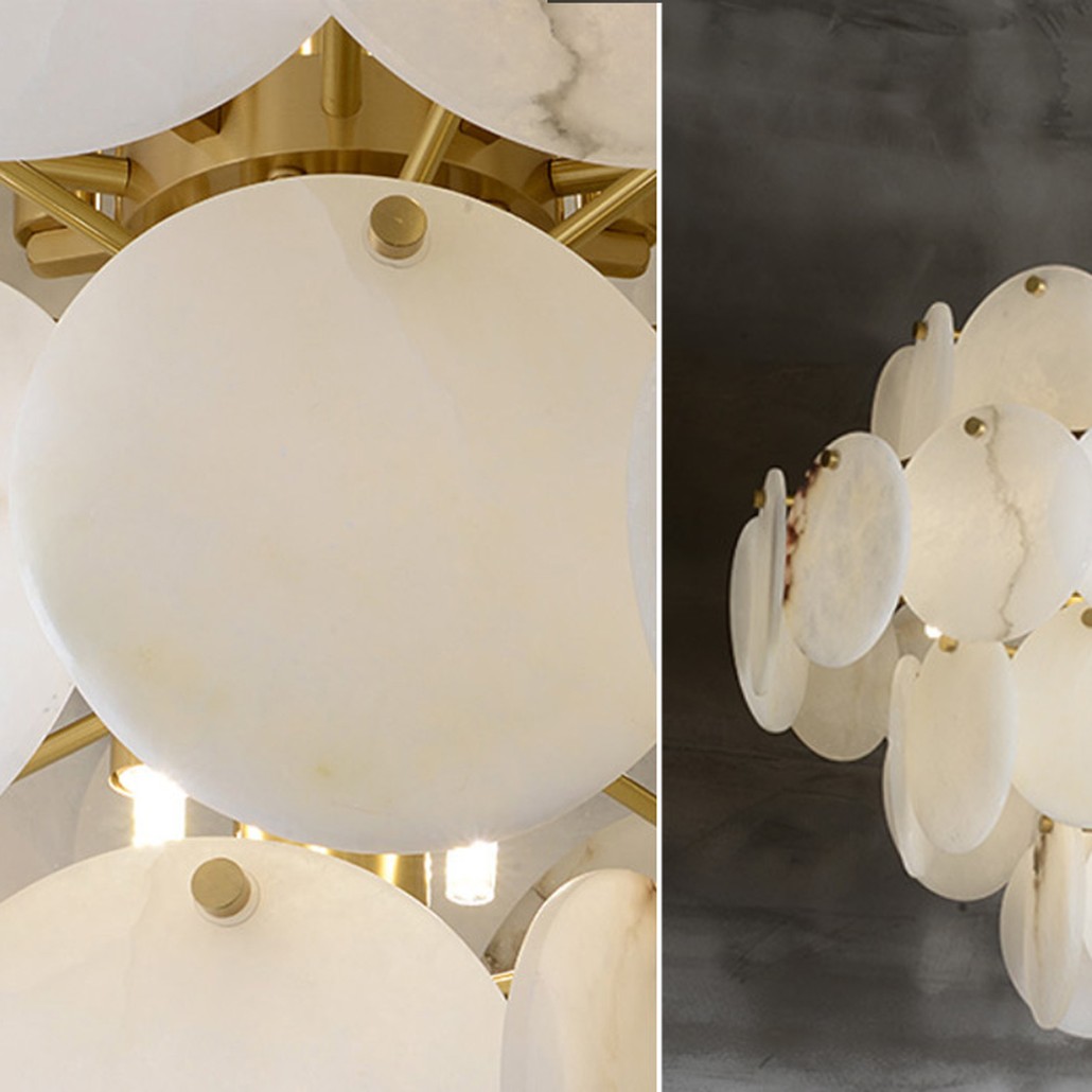 Люстра Letizia Marble Four Tiered Chandelier