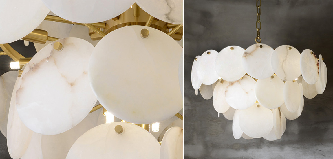 Люстра Letizia Marble Three Tiered Chandelier