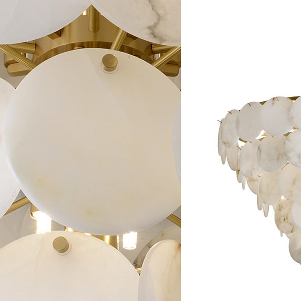 Люстра Letizia Marble Tiered Chandelier