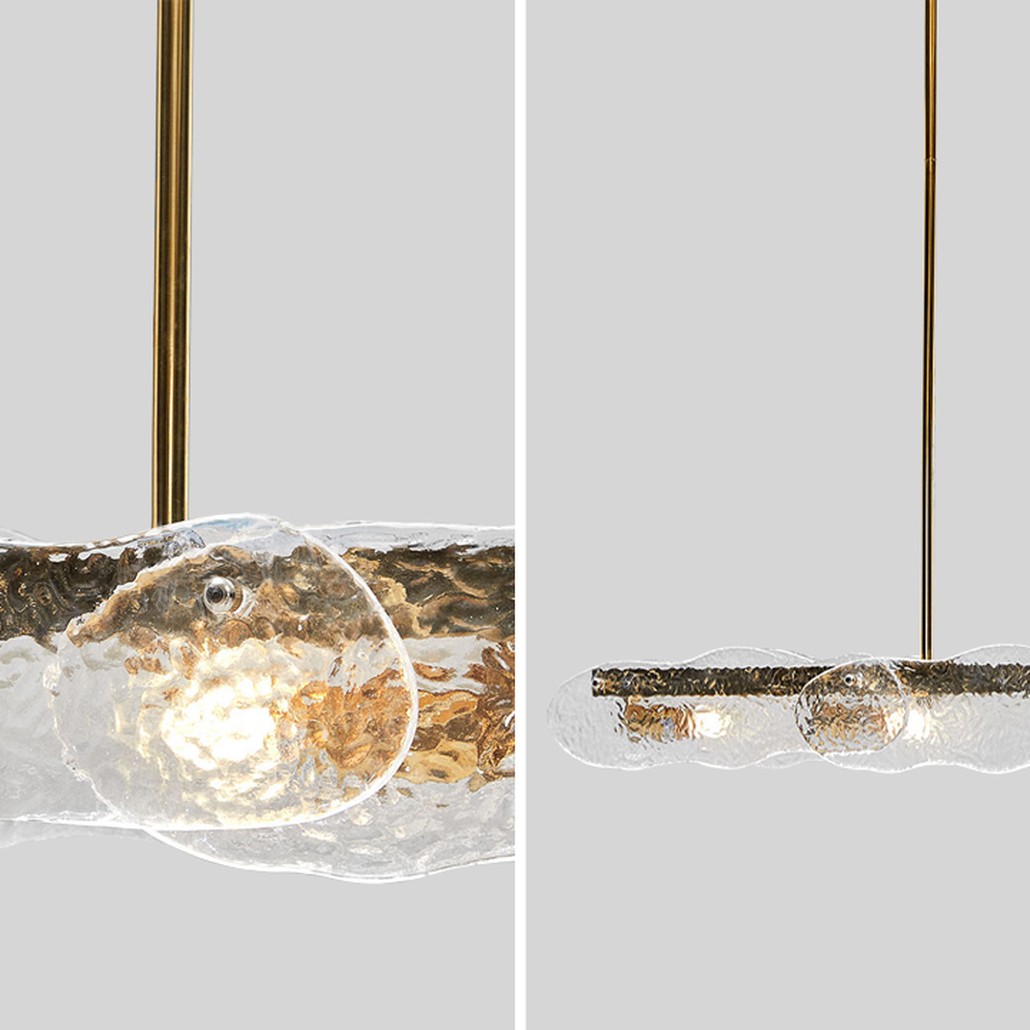 Люстра Linear Glass Clouds Chandelier