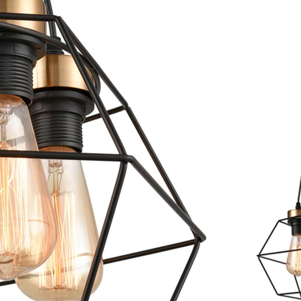 Люстра Loft Wire Cage Black lamp 6