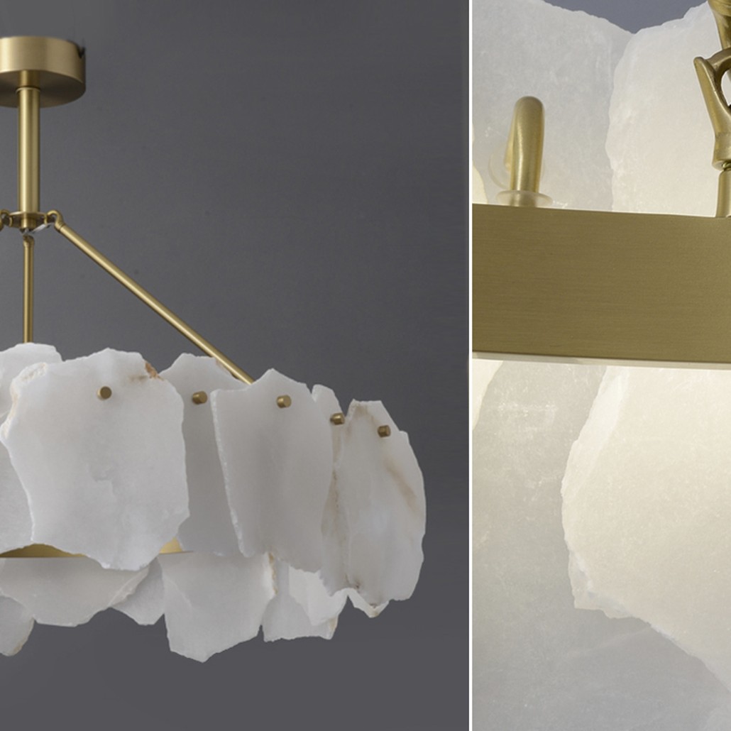 Люстра Lucretia Marble Round Chandelier