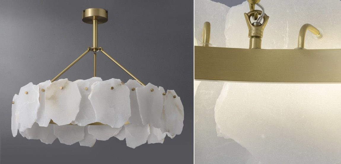 Люстра Lucretia Marble Round Chandelier