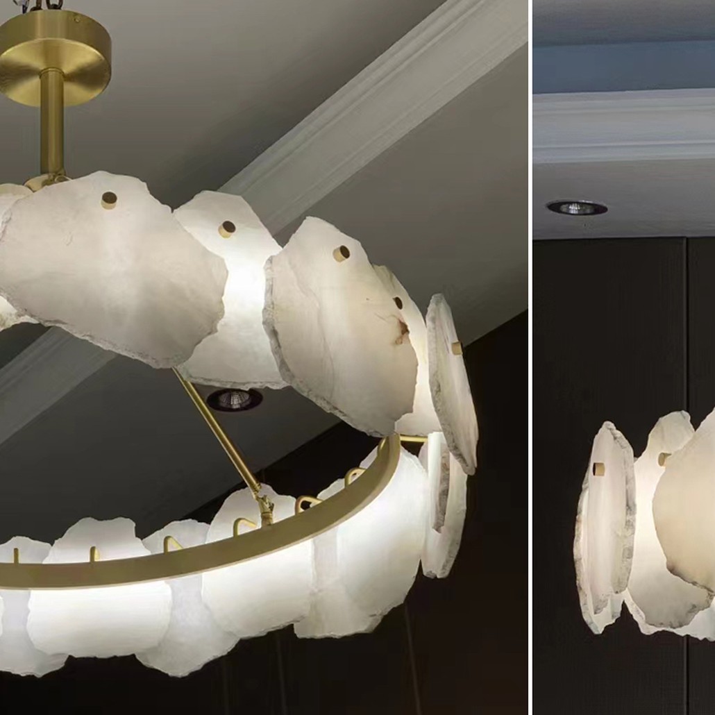 Люстра Lucretia Marble Round Chandelier