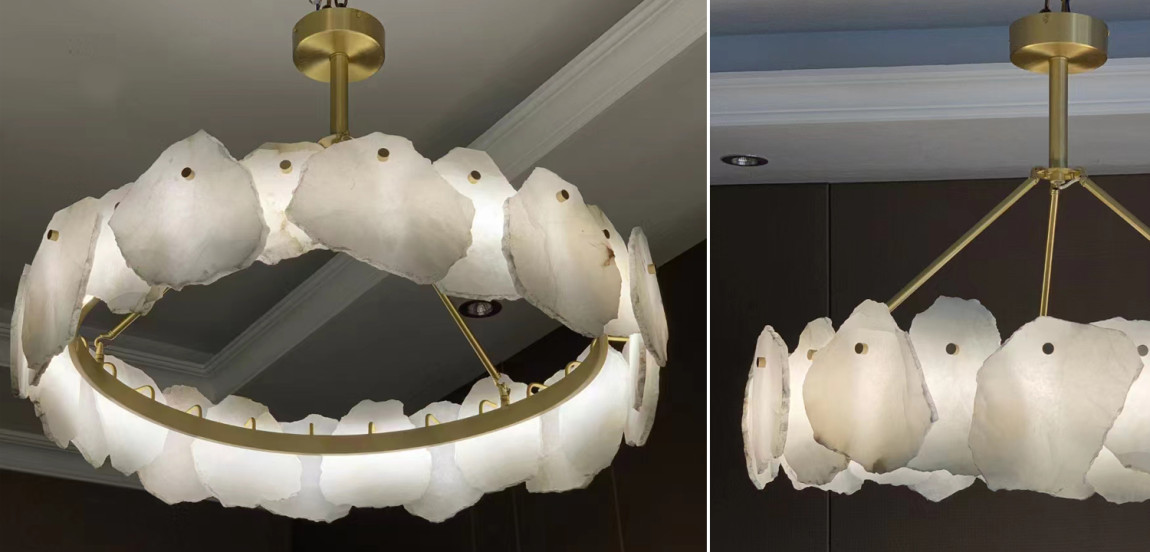Люстра Lucretia Marble Round Chandelier