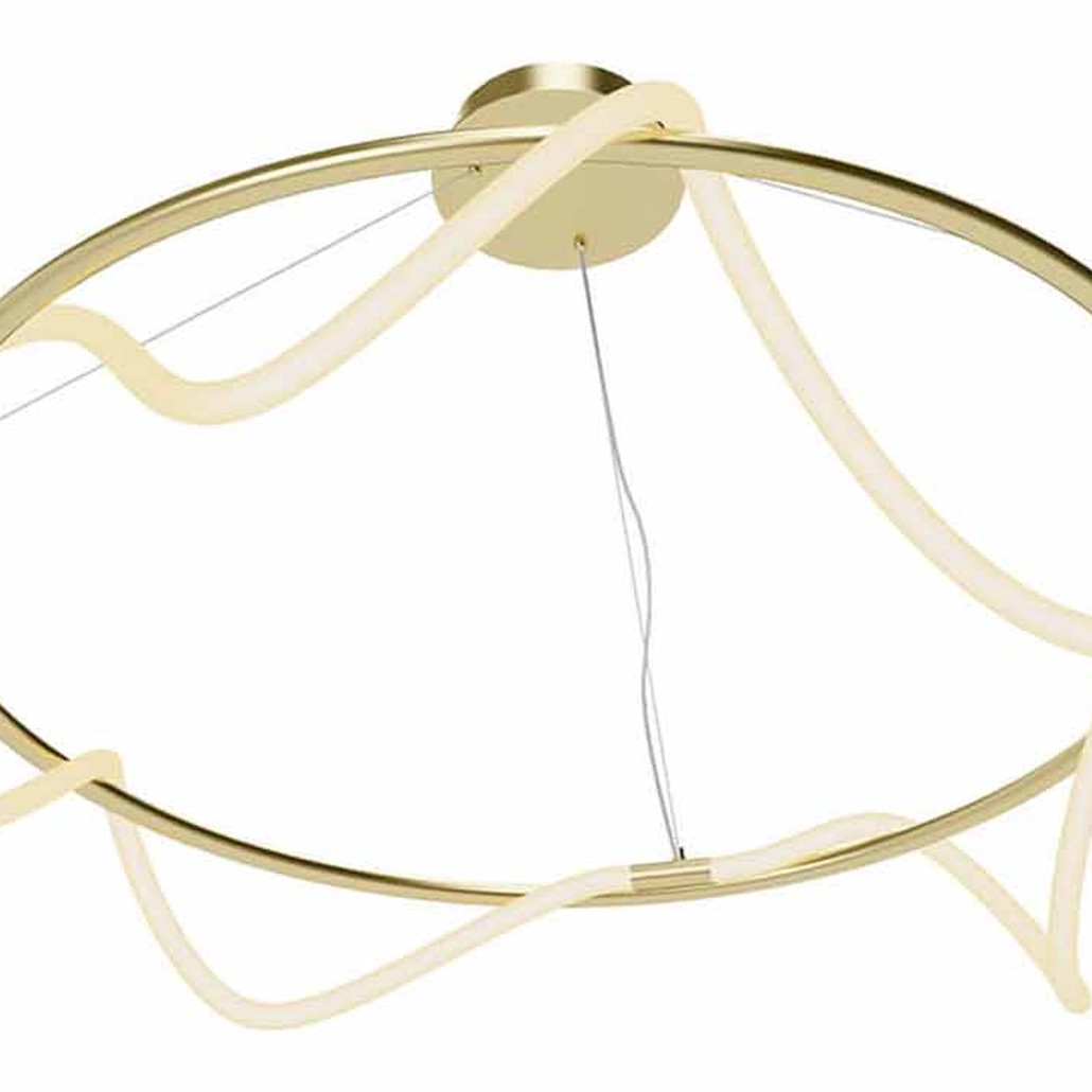 Люстра Luke Lampco Tracer Chandelier Gold 100