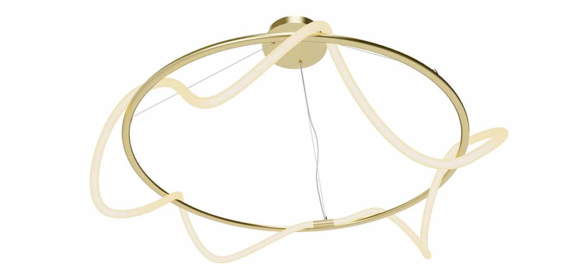 Люстра Luke Lampco Tracer Chandelier Gold 100