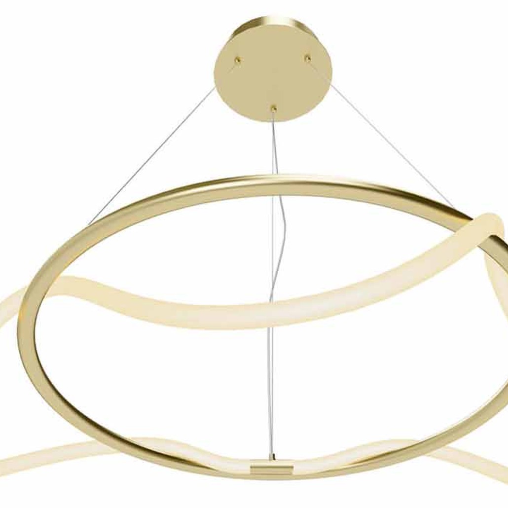 Люстра Luke Lampco Tracer Chandelier Gold 60