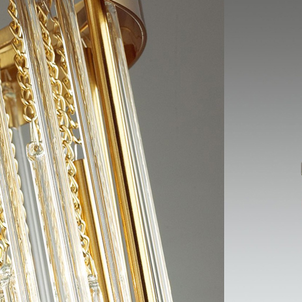 Люстра Luxury Gold & Glass Stripes